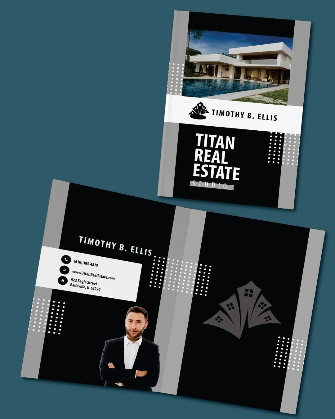 Modern Noir Presentation Folders 3