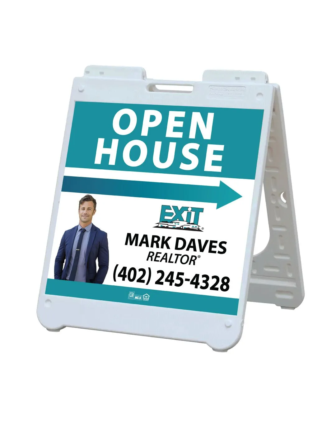 Exit Realty Bluewave A-Frame Sign 24x24 1