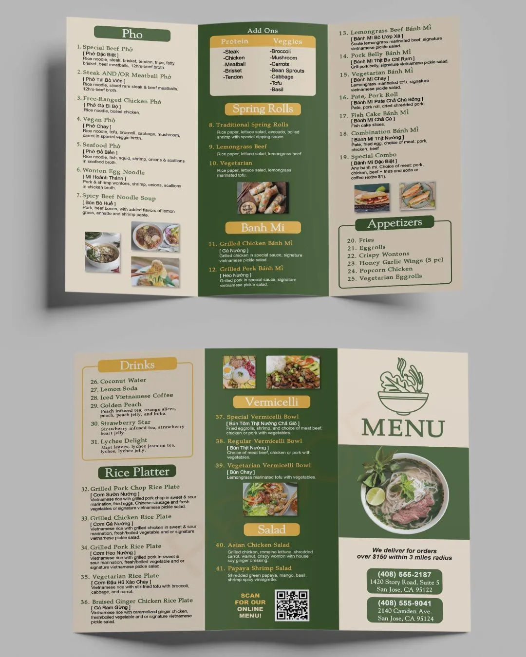Heritage Asian Bistro To-Go Menus 1
