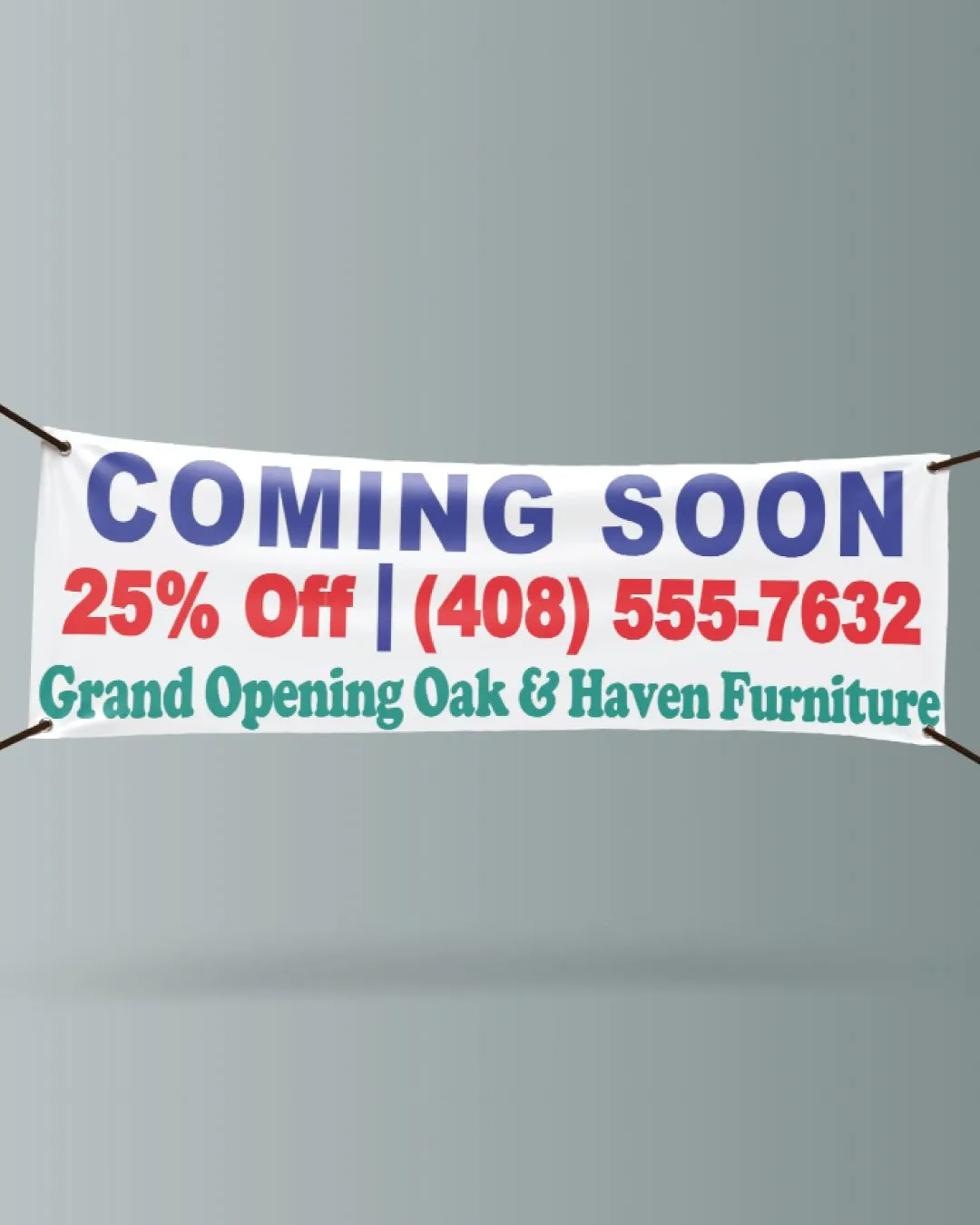 Impact Opening Blue 13oz. Standard Vinyl Banner 1