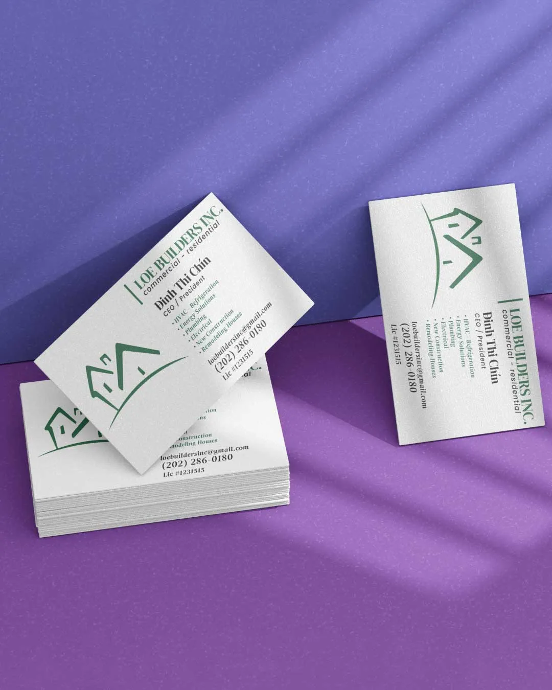Verdant Build Standard Business Cards 1