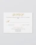 Golden Script Elegance Simple Flat 5x7 Wedding Invitation 2