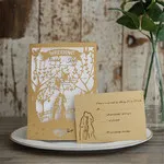 Intricate Flower Lace Laser Cut Wedding Invitation