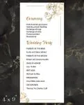 Strong Golden Hues Wedding Program Cards