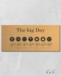 Intense Contrast Wedding Program Cards