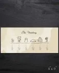 Serene Appearance Wedding Program Cards