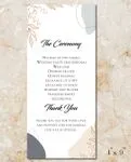 Nature Inspired Wedding Program Cards