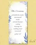 Dazzling Spaciousness Wedding Program Cards