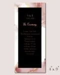 Grim Modernity Wedding Program Cards