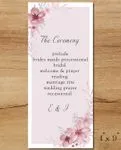 Frame Elegant Orchids Wedding Program Cards