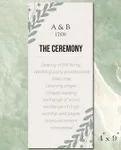 Natural Delicacy Wedding Program Cards