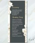 Elegant Border Gold Wedding Program Cards