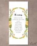 Spring Yellow Flowers Wedding Program Cards 1