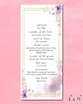 Delicate Flowers In The Corners Wedding Program Cards