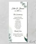 Minimalist Design With Circles Wedding Program Cards