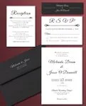 Classic Simple Flat 5x7 Wedding Invitation