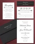 Classic Simple Flat 5x7 Wedding Invitation