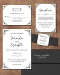 Minimalist Class Simple Flat 5x7 Wedding Invitation