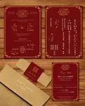 Classic Gold Edge Simple Flat 5x7 Wedding Invitation