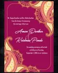 Pink Design Indian Wedding Invitation