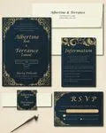 Luxury Indian Frames Simple Flat 5x7 Wedding Invitation