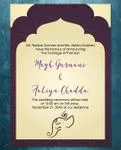 Simple Elephant Indu Indian Wedding Invitation