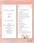 Unique Beauty Wedding Program Cards