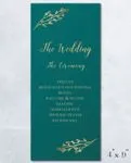 Jewelery Garden Wedding Program Cards