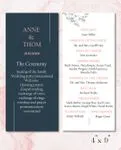Creative Shoots Wedding Program Cards