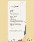 Inspiration From Nature Wedding Program Cards