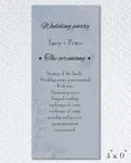 Refreshing Blue Wedding Program Cards