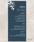 Midnight Garden Wedding Menu Cards