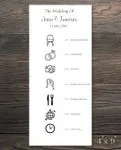 Subtle Classicism Wedding Program Cards