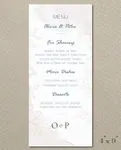 Simple Radiant Wedding Menu Cards
