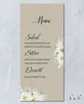 Ocher Warmth Wedding Menu Cards
