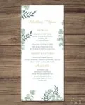 Jungle Lights Wedding Menu Cards