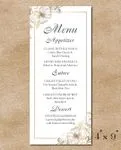Romance Frame Wedding Menu Cards