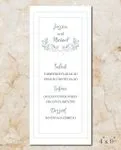 Sea Frame Wedding Menu Cards