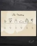 Serene Appearance Wedding Program Cards