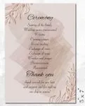 Subtle Elegance Wedding Program Cards