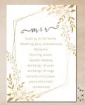 Pink Watercolor Background Wedding Program Cards 2