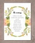 Spring Yellow Flowers Wedding Program Cards 2