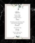 Eucalyptus Leaves Wedding Menu Cards