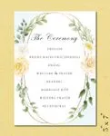 Wedding Program Cards