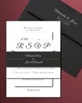 Classic Simple Flat 5x7 Wedding Invitation