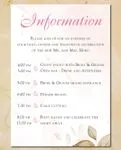 Pink Spring Flowers Simple Flat 5x7 Wedding Invitation