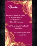 Pink Design Indian Wedding Invitation