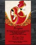 Wedded Indian Red Wedding Invitation
