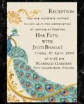 Dazzle Peacock Indian Wedding Invitation