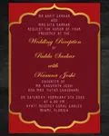 Regal Simplistic Red Indian Wedding Invitation